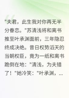 【新书】《弃妃要出家，夫君藏和离书三月》主角叶承渊柳如烟全文全章节小说阅读