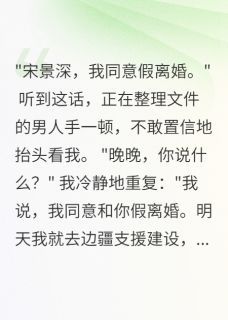 (无弹窗)首长老公假离婚我立马同意去边疆小说
