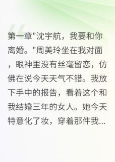 【知乎】《重生后妻子转三千万我签字离婚》周美玲王志强完结版免费阅读